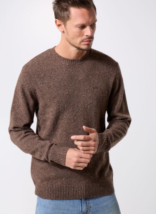 Levi's Pulls ORIGINAL HM SWEATER MULTI-COLOR homme marron