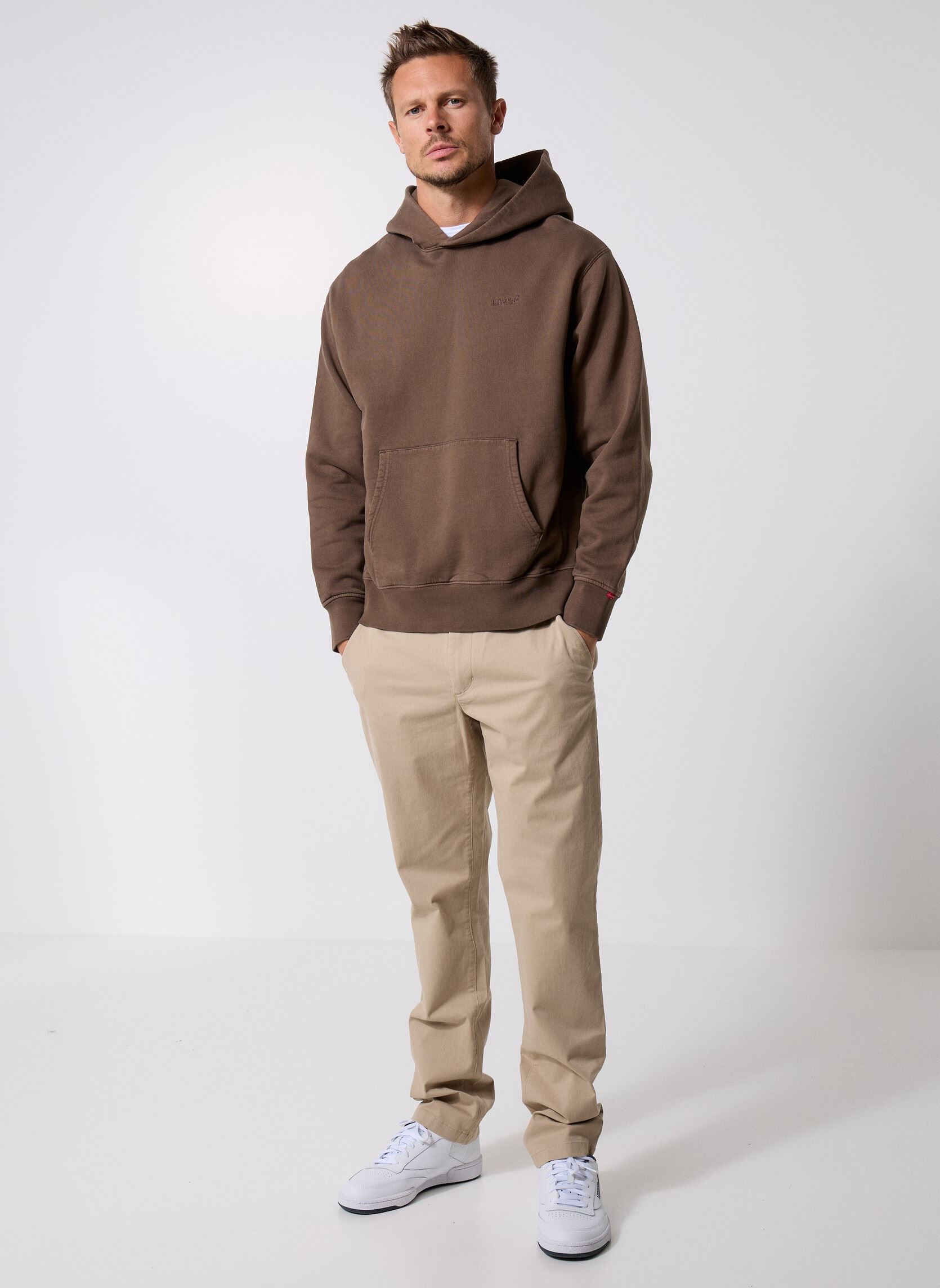 Kapuzenpullover THE AUTHENTIC HOODIE BROWNS herren braun Levi's Kapuzenpullover THE AUTHENTIC HOODIE BROWNS herren braun GARMENT DYE KHAKI GR