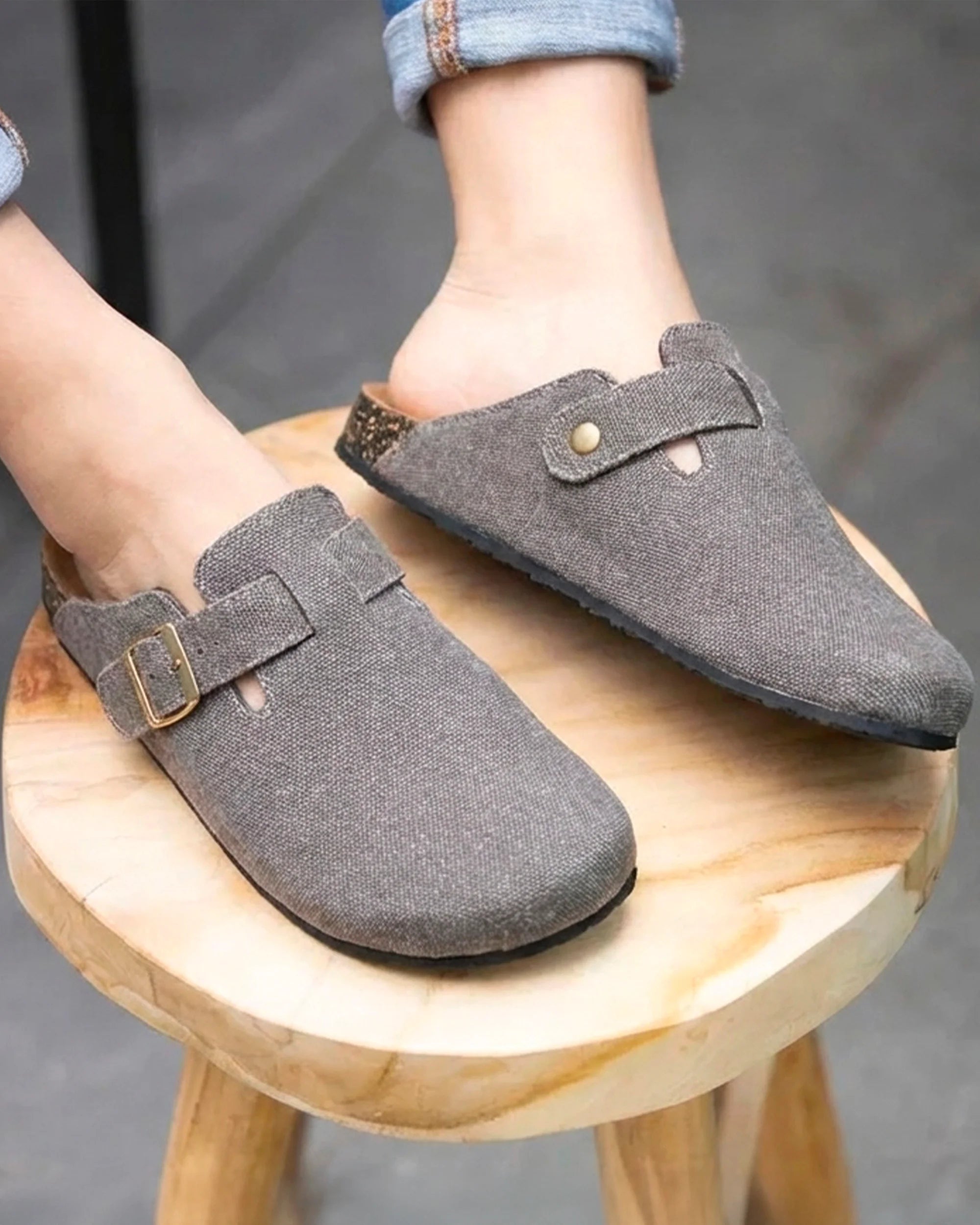 Mules Mules Sabots confort Femme Kaki femme marron Isotoner Mules Mules Sabots confort Femme Kaki femme marron Taupe