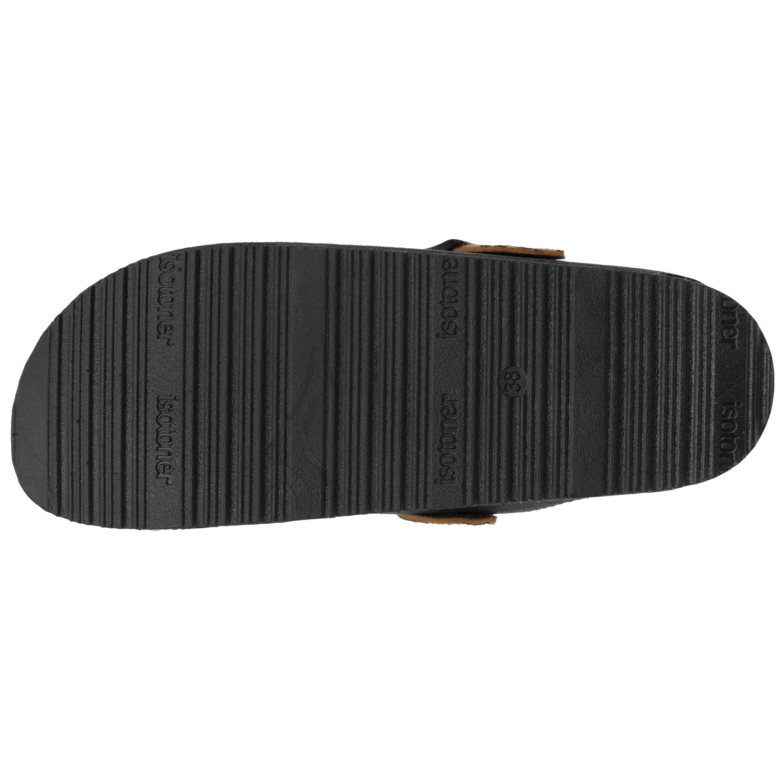 Mules Mules Sabots Femme Taupe irisé femme noir Isotoner Mules Mules Sabots Femme Taupe irisé femme noir Noir
