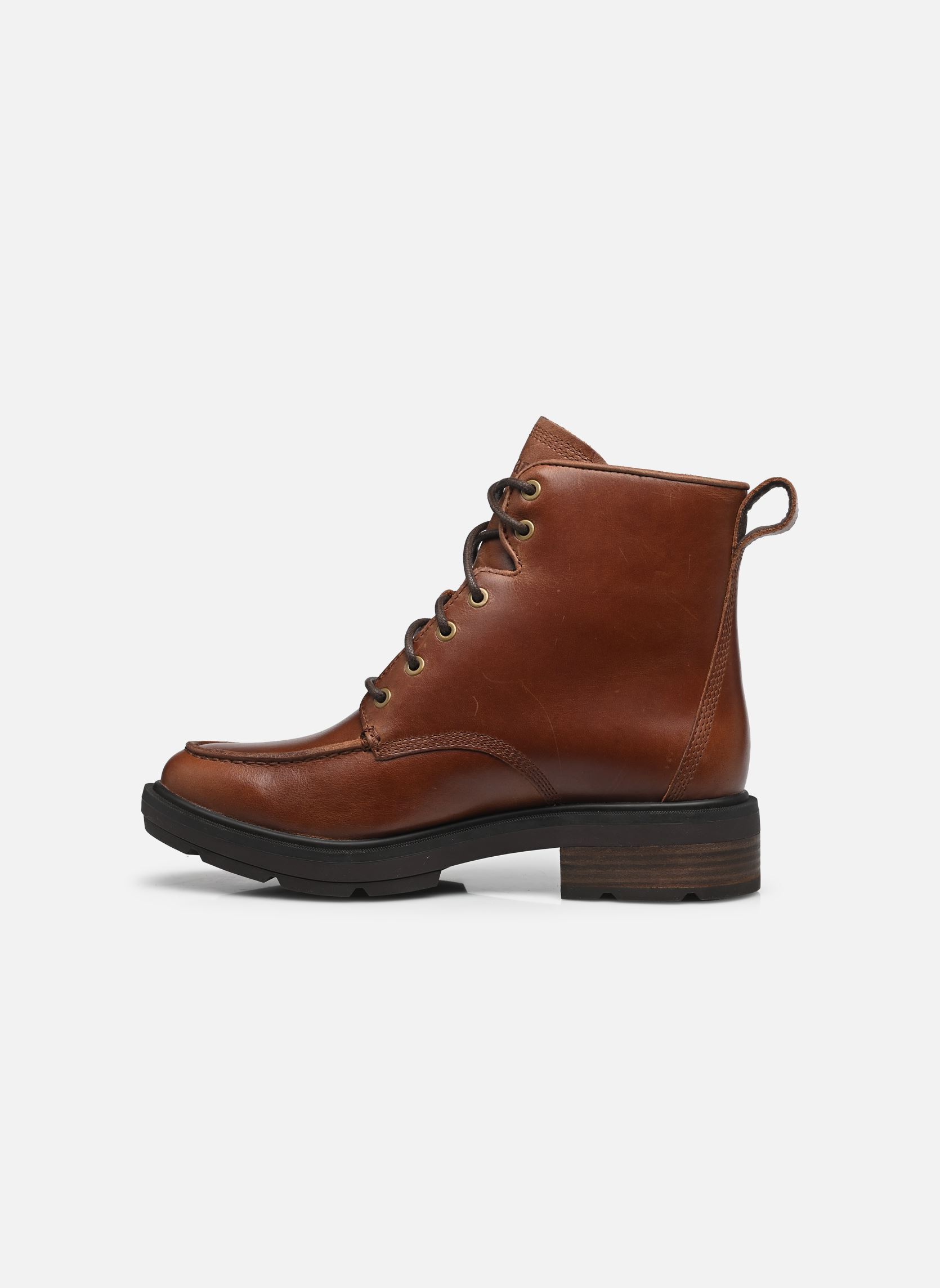 Bottines à lacets BRIMFIELD MID LACE UP BOOT femme marron Timberland Bottines à lacets BRIMFIELD MID LACE UP BOOT femme marron DARK BROWN FULL GRAIN
