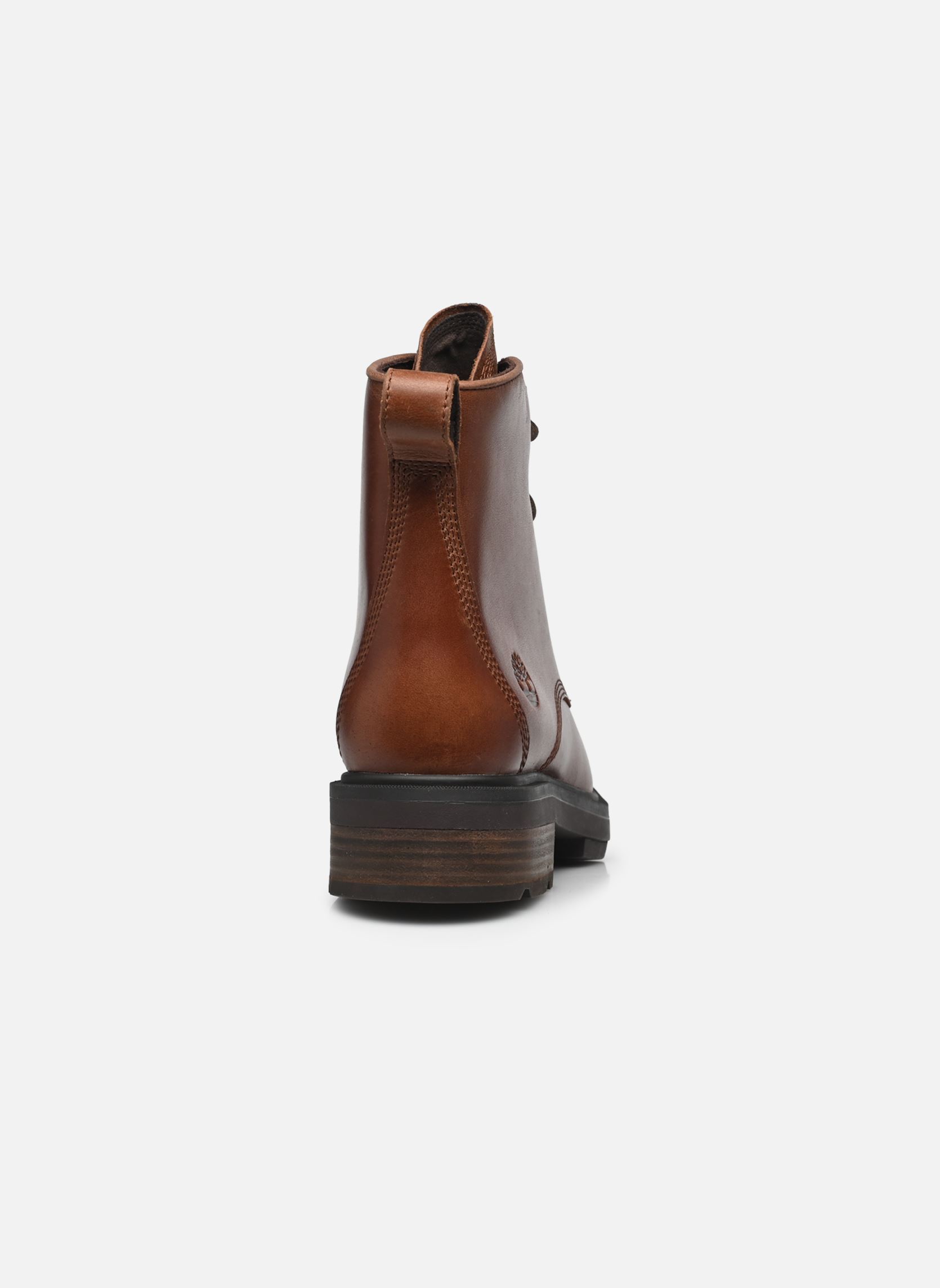 Bottines à lacets BRIMFIELD MID LACE UP BOOT femme marron Timberland Bottines à lacets BRIMFIELD MID LACE UP BOOT femme marron DARK BROWN FULL GRAIN