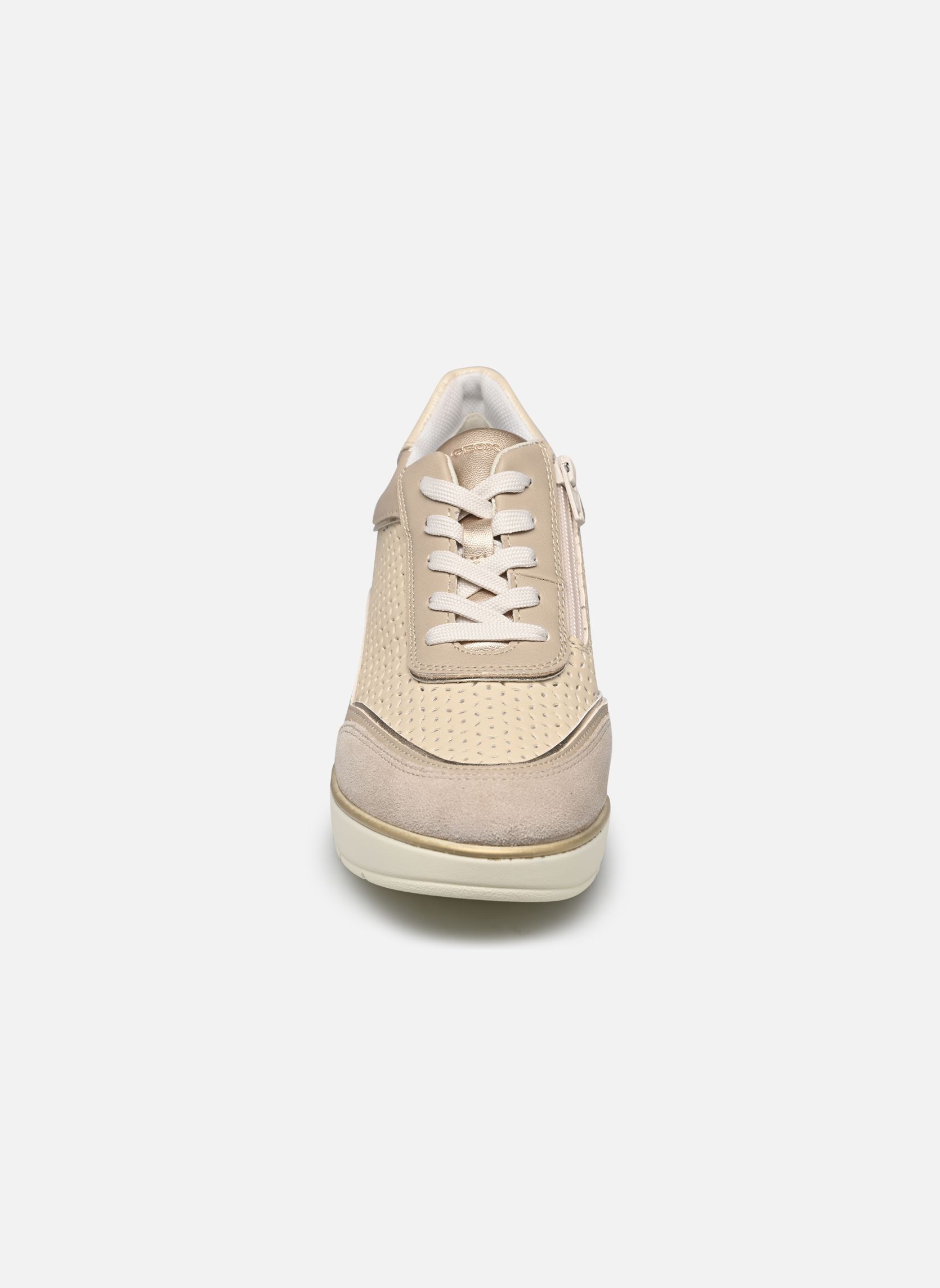 Baskets compensées D ILDE LACE UP femme beige Geox Baskets compensées D ILDE LACE UP femme beige BEIGE/TAUPE CLAIR
