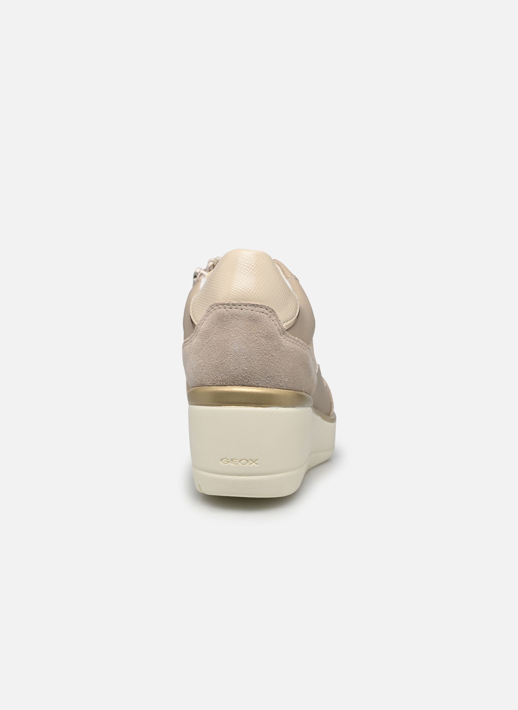 Baskets compensées D ILDE LACE UP femme beige Geox Baskets compensées D ILDE LACE UP femme beige BEIGE/TAUPE CLAIR