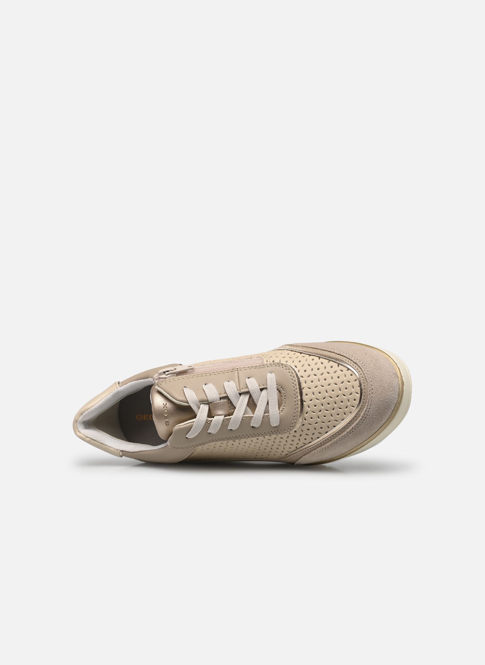 Baskets compensées D ILDE LACE UP femme beige Geox Baskets compensées D ILDE LACE UP femme beige BEIGE/TAUPE CLAIR