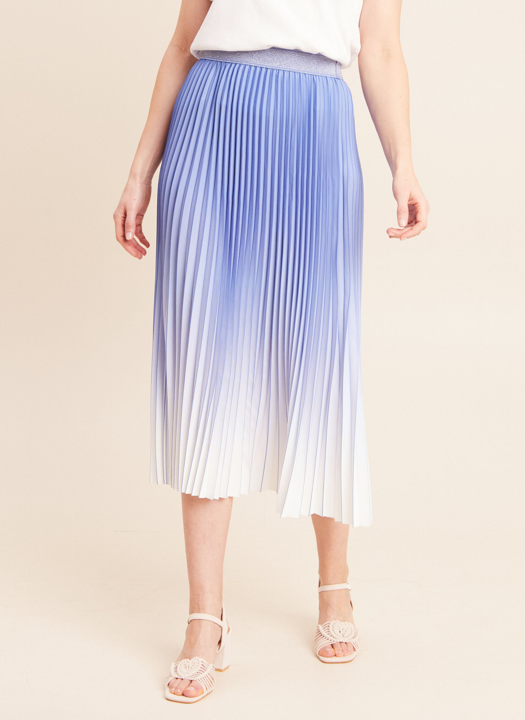 Jupes mi-longues JECELESTE femme bleu Bréal Jupes mi-longues JECELESTE femme bleu Bleu