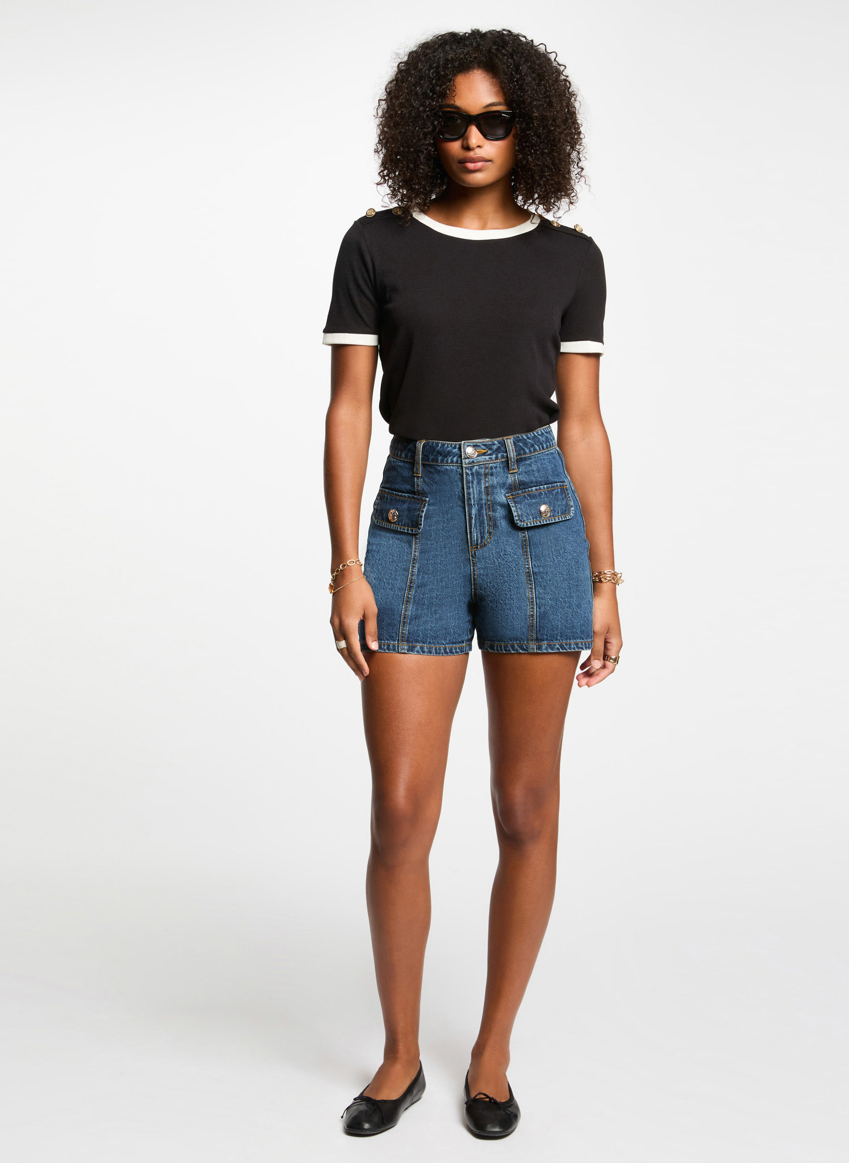 Tee-shirts 251-DINOU femme noir Morgan Tee-shirts 251-DINOU femme noir Noir