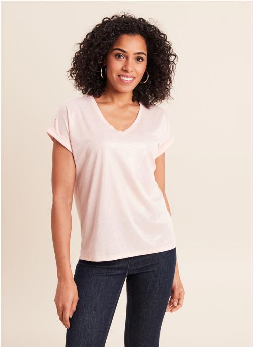 Bréal Tee-shirts TISHINYVER femme rose
