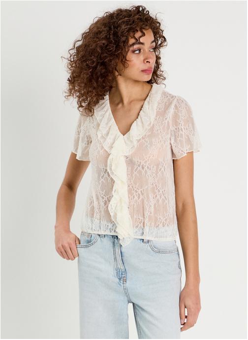 Cache Cache Blouses KBLOUARTDENT femme blanc