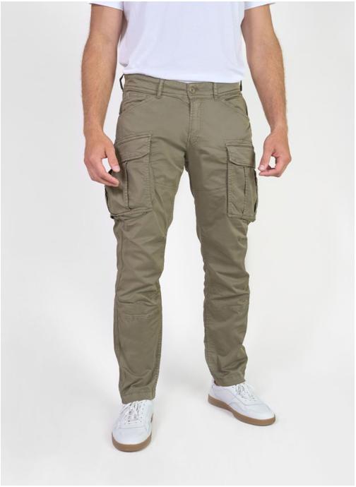 Le temps des cerises Pantalons droits Pantalon cargo AARON Khaki homme vert