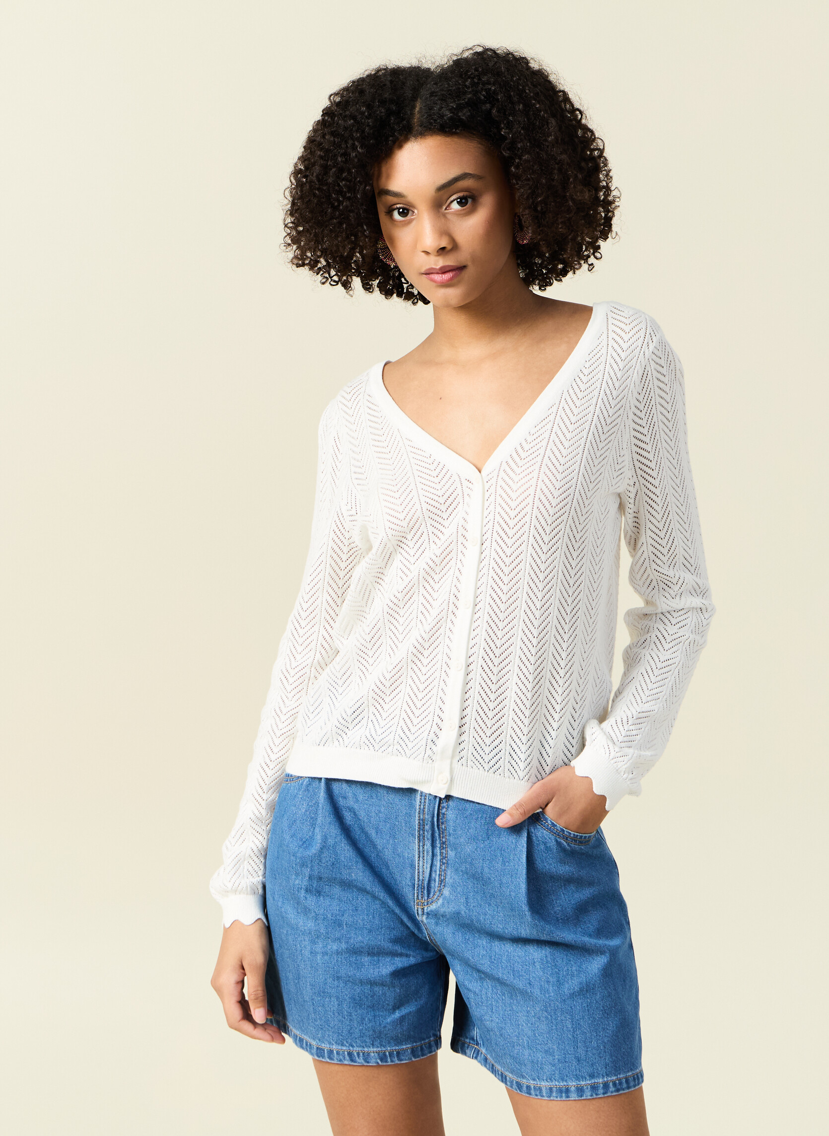 Pulls Pulls basiques - AJOUEMIF femme blanc Bonobo Pulls Pulls basiques - AJOUEMIF femme blanc Blanc