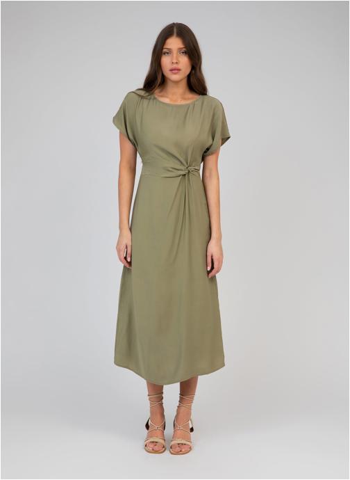 An'ge Robes ROBE MIDI MOUNDY militaire femme vert