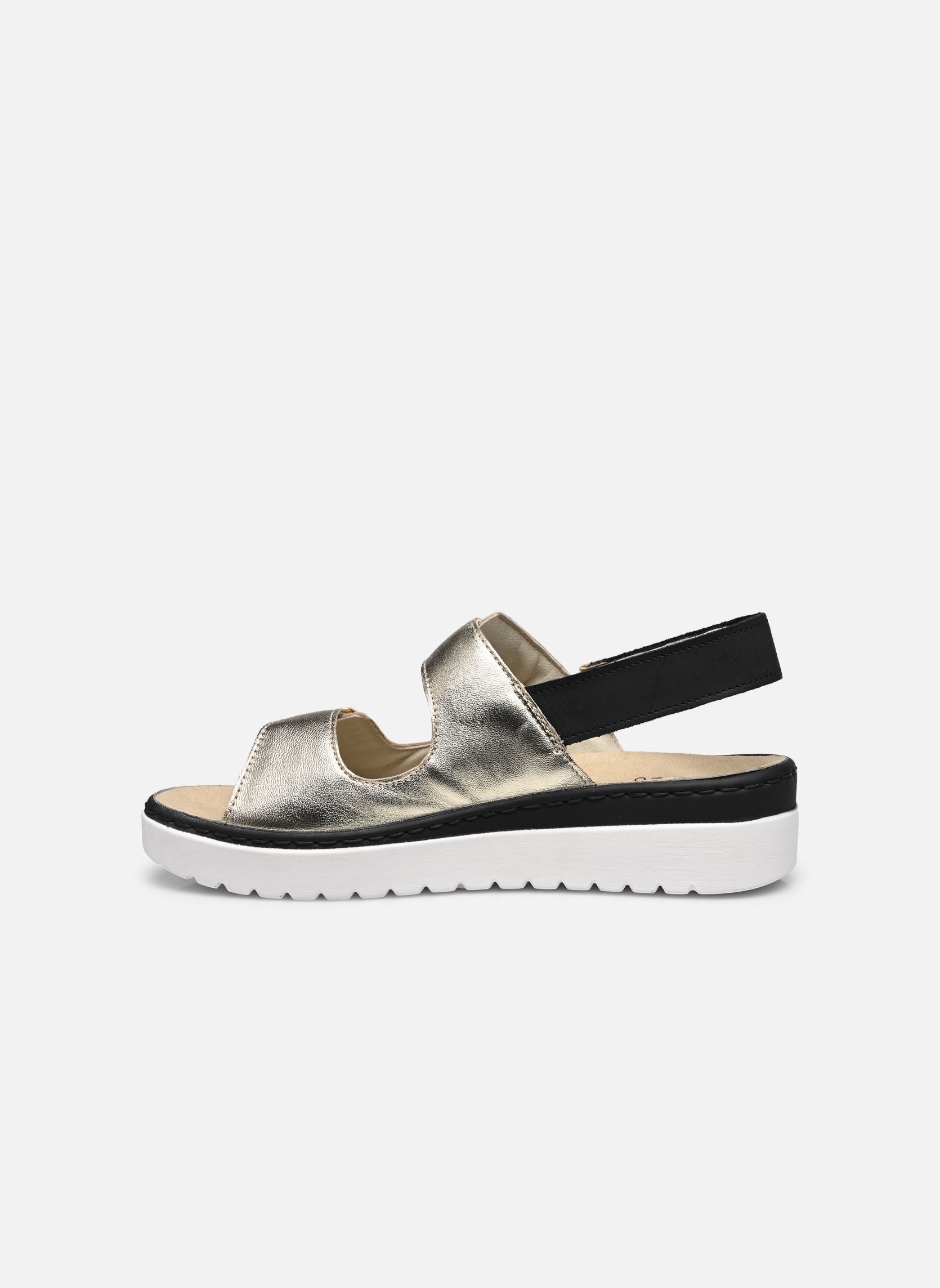 Sandales compensées et plateformes Camaiore Buckle B/S comfort femme or et bronze Scholl Sandales compensées et plateformes Camaiore Buckle B/S comfort femme or et bronze Platinum/Black