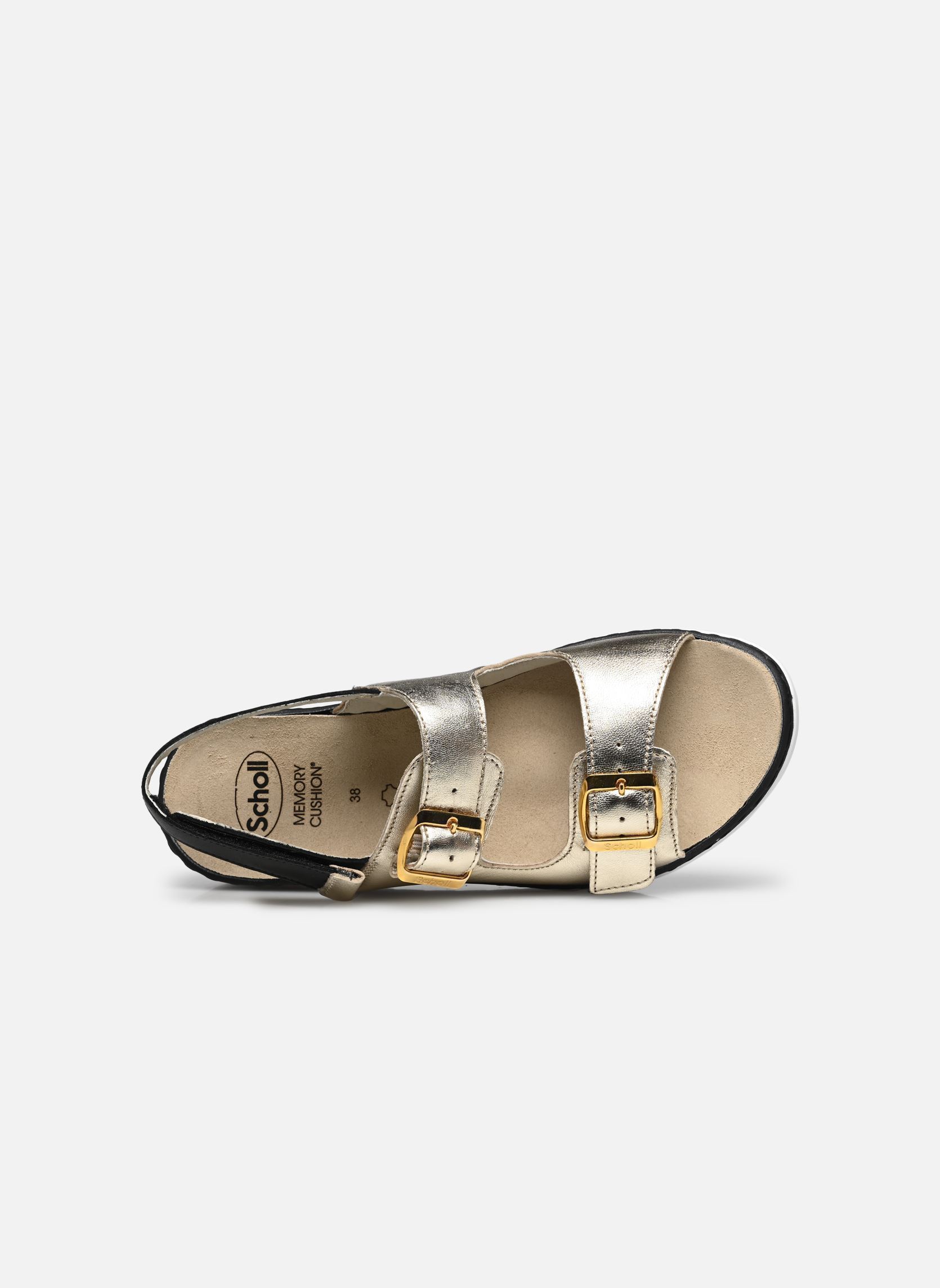 Sandales compensées et plateformes Camaiore Buckle B/S comfort femme or et bronze Scholl Sandales compensées et plateformes Camaiore Buckle B/S comfort femme or et bronze Platinum/Black