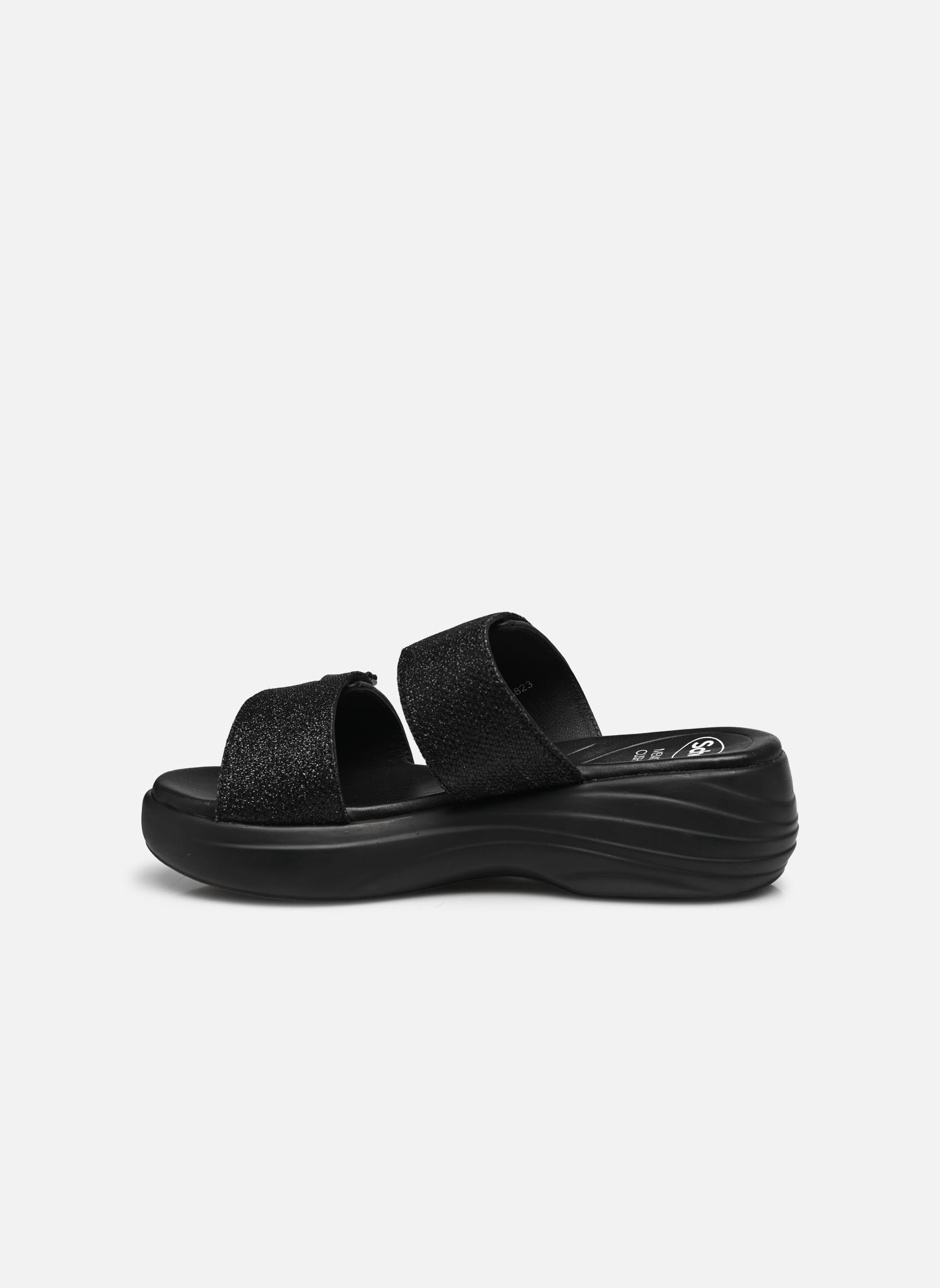 Pantoletten und Clogs Aura 2 Straps comfort damen schwarz Scholl Pantoletten und Clogs Aura 2 Straps comfort damen schwarz Black