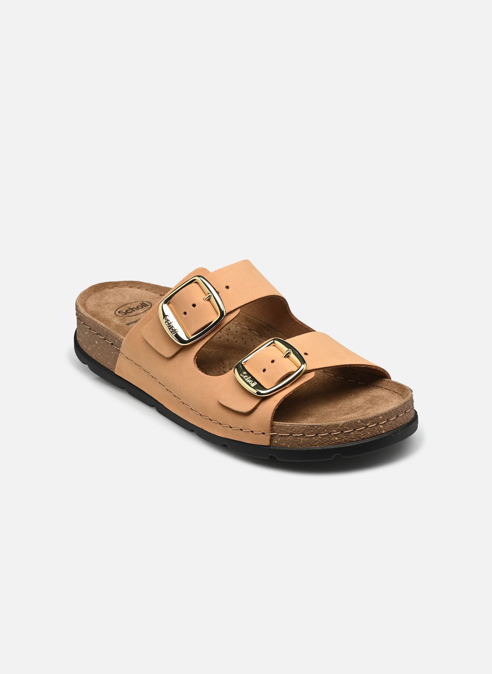 Pantoletten und Clogs Bora 2 Buckles Comfort damen beige Scholl Pantoletten und Clogs Bora 2 Buckles Comfort damen beige COGNAC