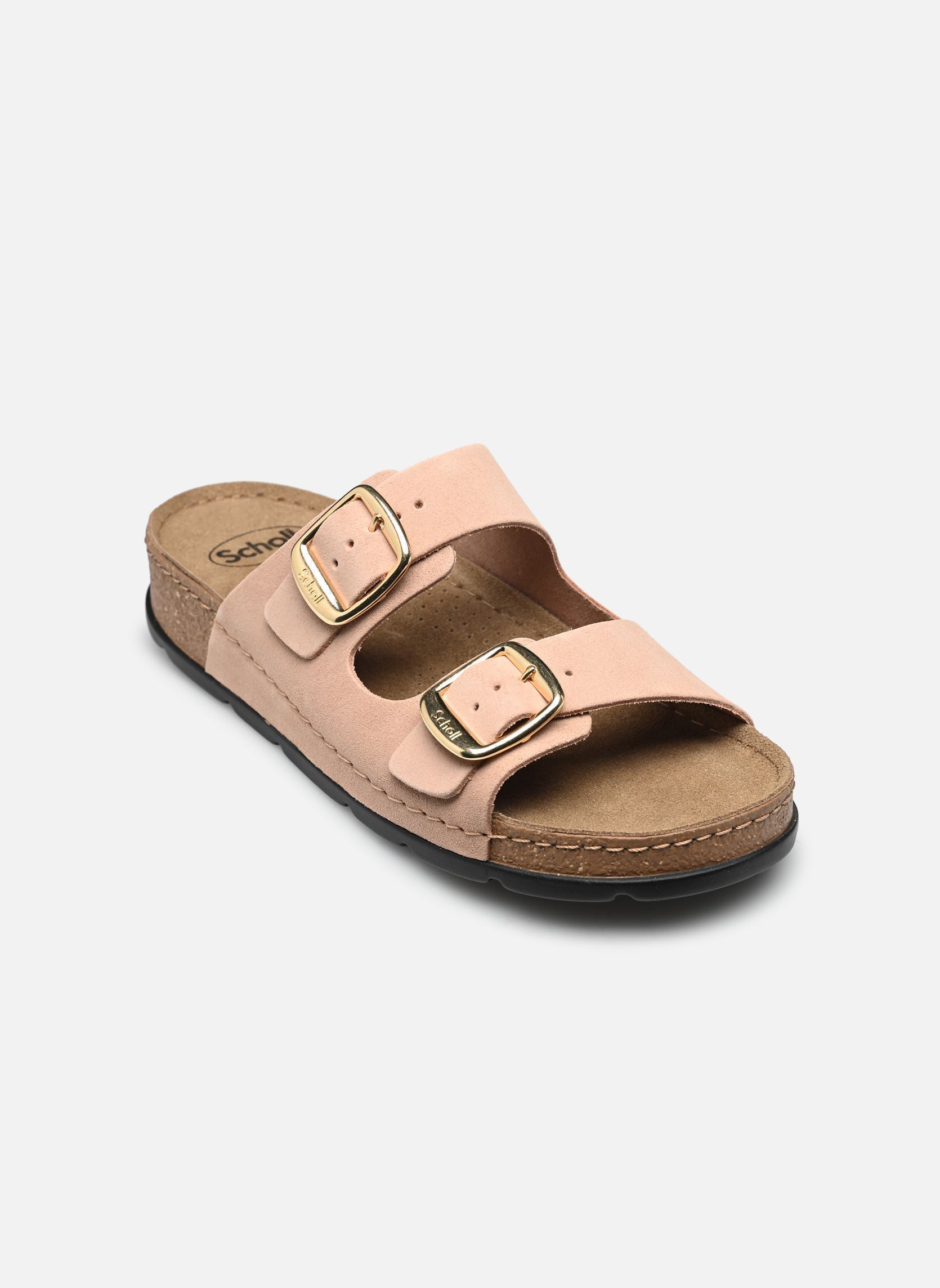 Pantoletten und Clogs Bora 2 Buckles Comfort damen beige Scholl Pantoletten und Clogs Bora 2 Buckles Comfort damen beige NUDE