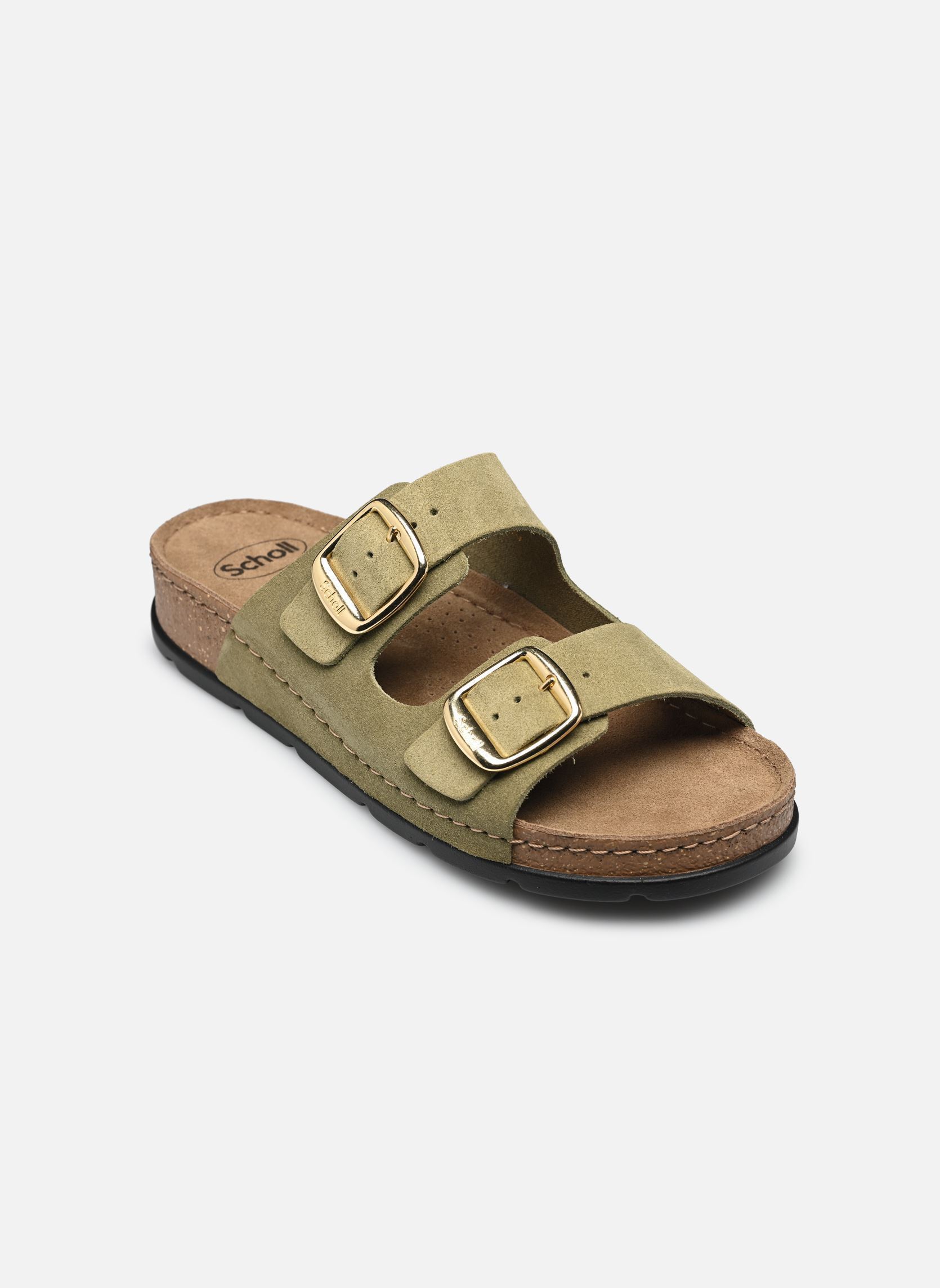 Zuecos y mules Bora 2 Buckles Comfort mujer verde Scholl Zuecos y mules Bora 2 Buckles Comfort mujer verde OLIVE