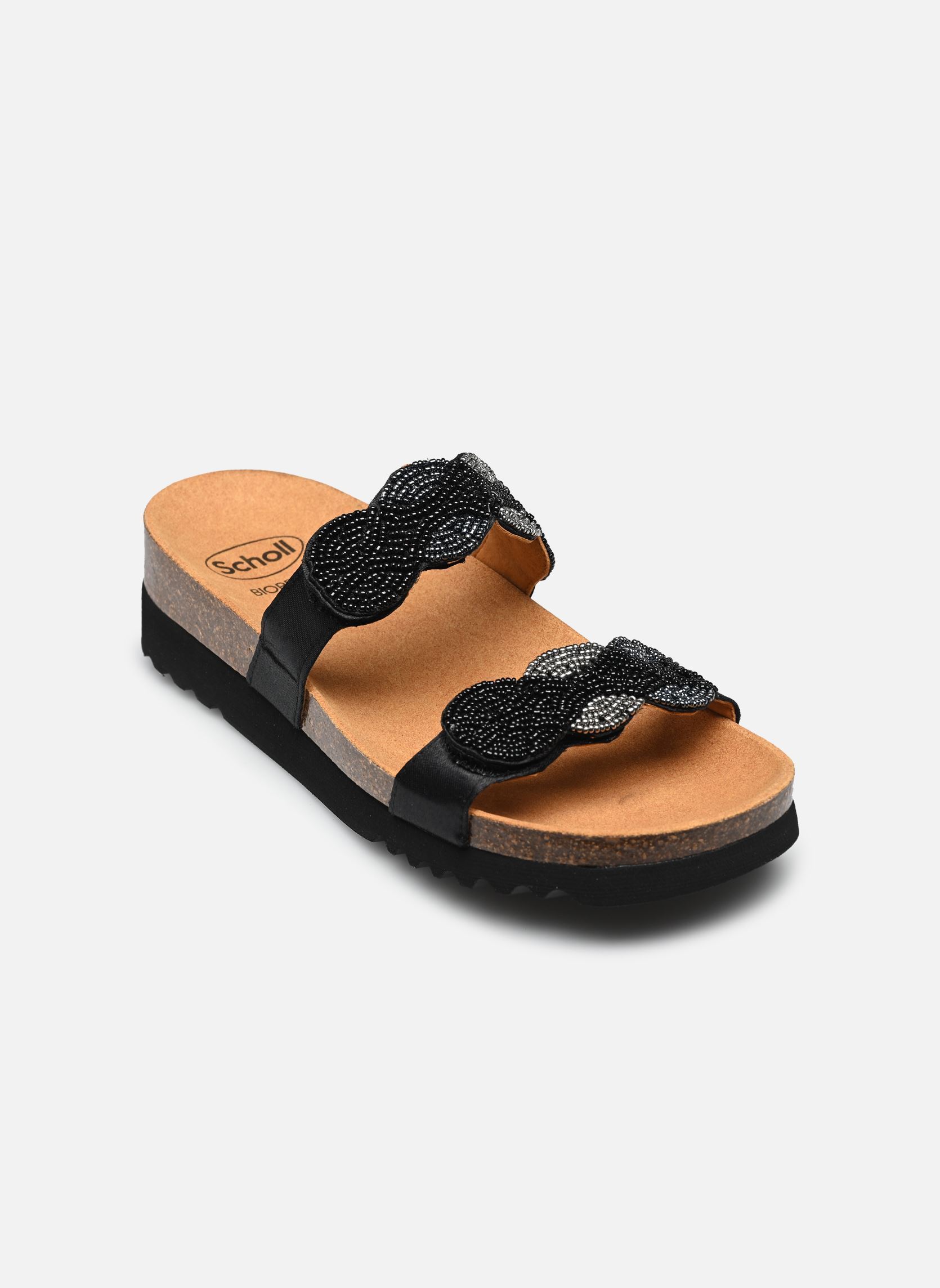 Pantoletten und Clogs Palmilla 2 Straps comfort damen schwarz Scholl Pantoletten und Clogs Palmilla 2 Straps comfort damen schwarz Black