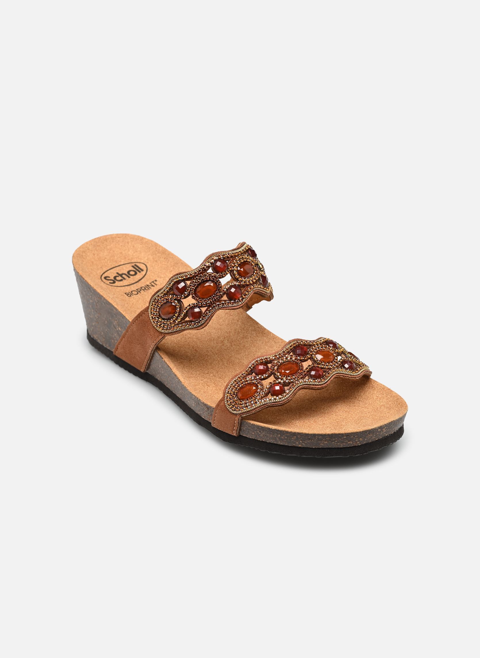 Sandales compensées et plateformes Lerici comfort femme marron Scholl Sandales compensées et plateformes Lerici comfort femme marron Cognac