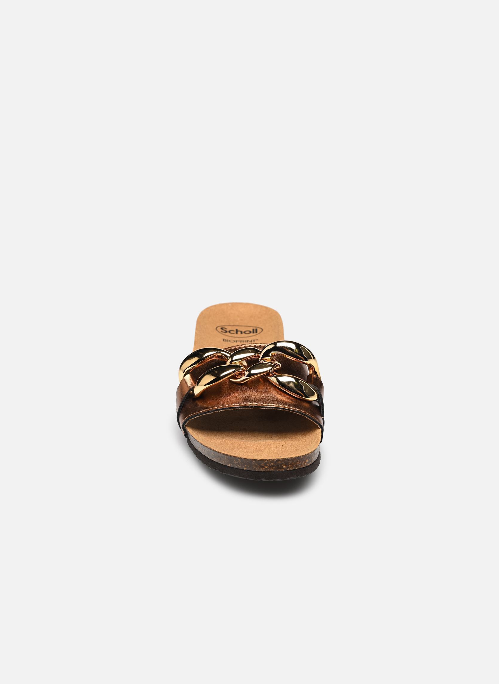 Muilen en klompen Ravello comfort dames goud en brons Scholl Muilen en klompen Ravello comfort dames goud en brons Bronze