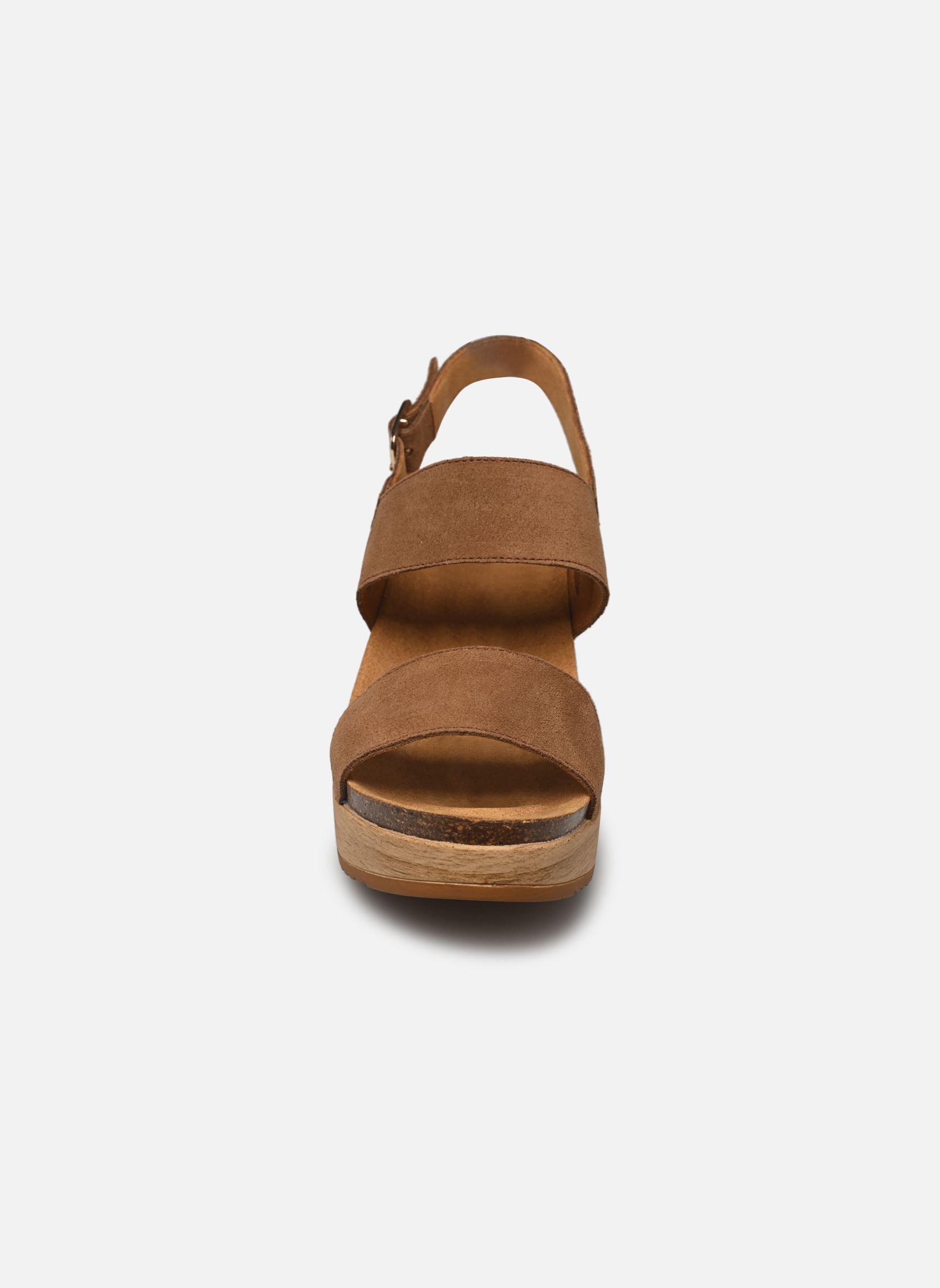 Sandalen met sleehak en plateau Zante comfort dames bruin Scholl Sandalen met sleehak en plateau Zante comfort dames bruin Brown