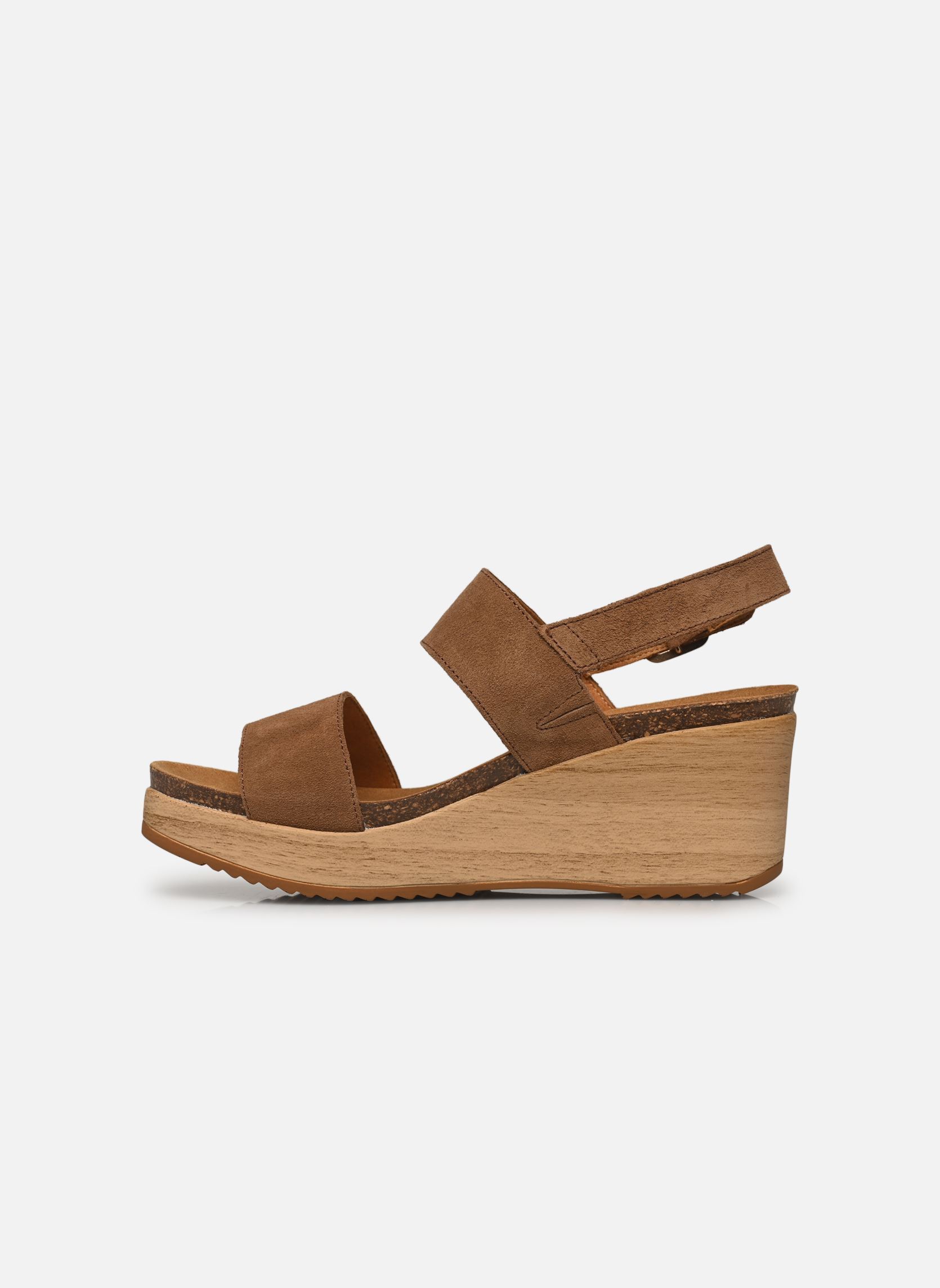 Sandalen met sleehak en plateau Zante comfort dames bruin Scholl Sandalen met sleehak en plateau Zante comfort dames bruin Brown