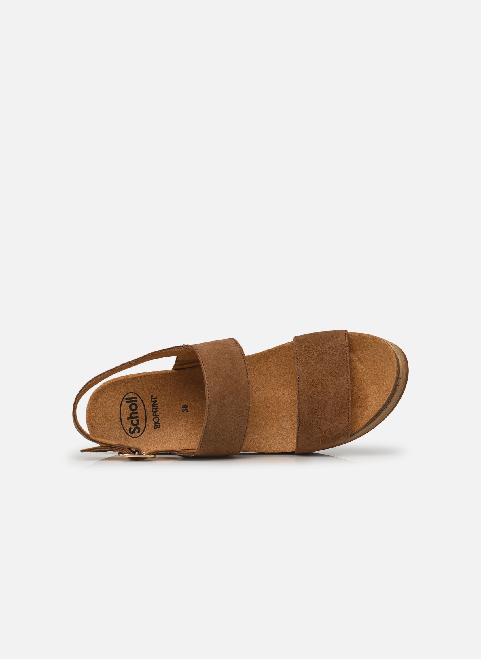 Sandalen met sleehak en plateau Zante comfort dames bruin Scholl Sandalen met sleehak en plateau Zante comfort dames bruin Brown