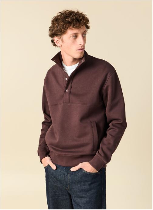 Bonobo Sweats à capuche SWETBUTTONH homme marron