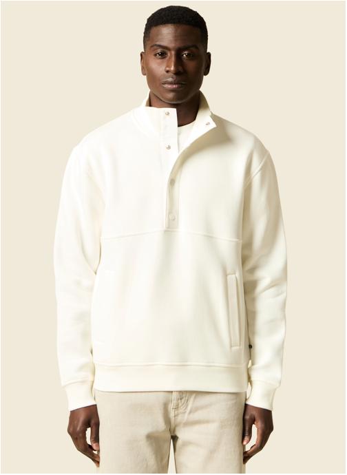 Bonobo Sweats à capuche SWETBUTTONH homme blanc