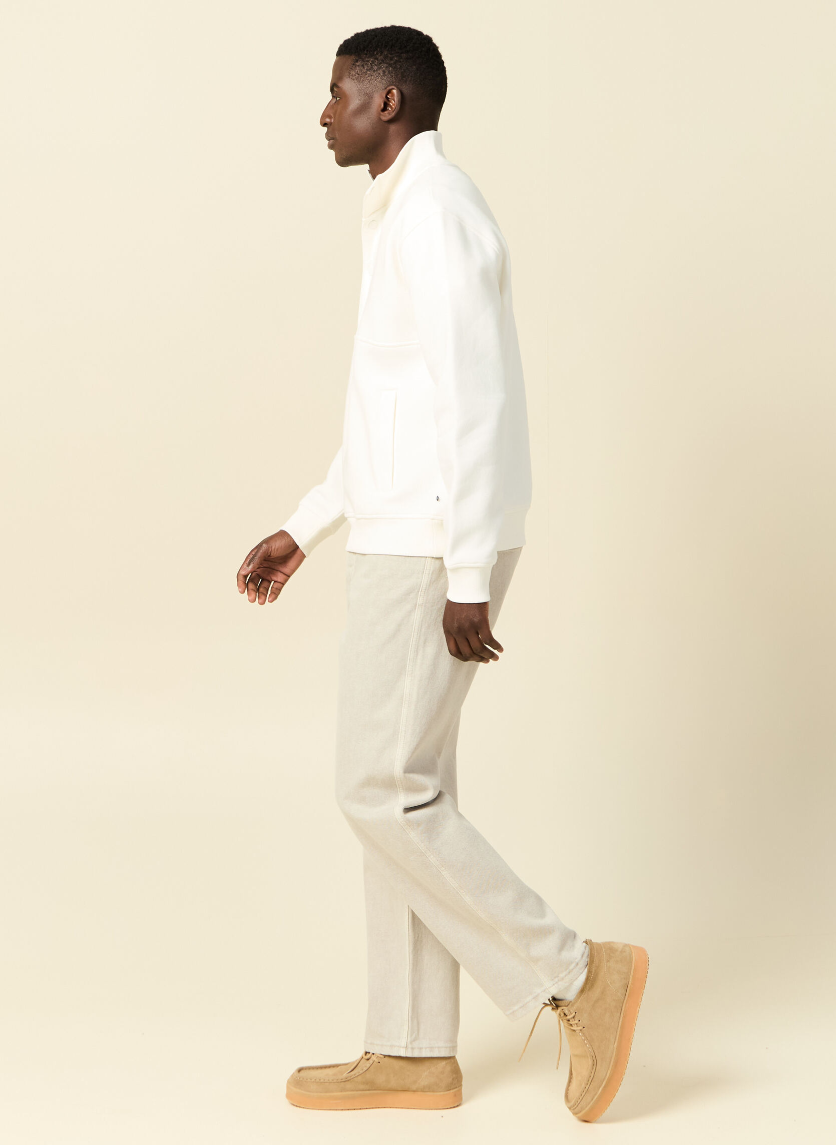 Sweats à capuche SWETBUTTONH homme blanc Bonobo Sweats à capuche SWETBUTTONH homme blanc Blanc