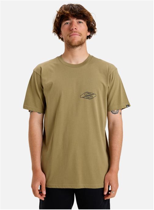 Quiksilver Tee-shirts Ev Ripple Font homme vert