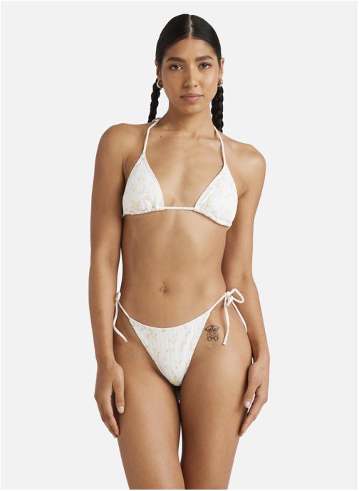 RVCA Hauts de maillot balconnet Blurred Ditsy femme blanc