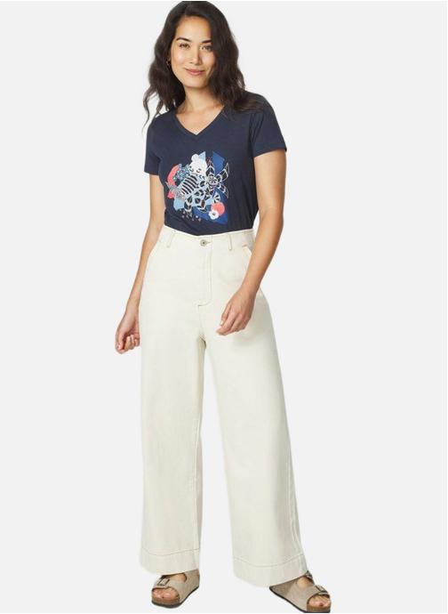TBS Jeans droit Jean FAHRAHUI BLEACH femme beige