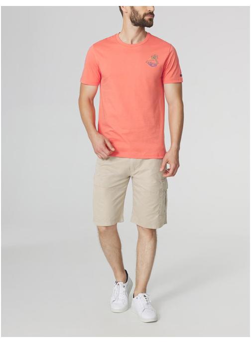 TBS Tee-shirts T-shirt manches courtes SOHANTEE ARCTIQUE homme rouge