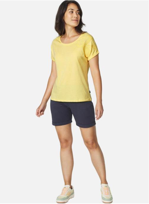 TBS Tee-shirts Polo Manches courtes avec revers ZELDATEE GRENADE femme jaune