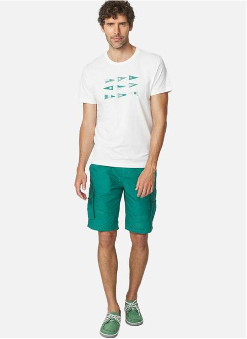 TBS Tee-shirts T-shirt manches courtes ALBERTEE NAVY homme blanc