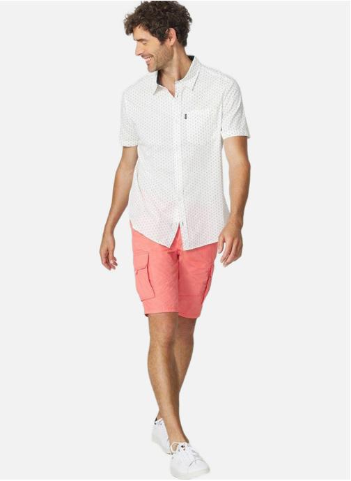 TBS Chemises Chemise manches courtes HELYOCHA GRENADE homme blanc