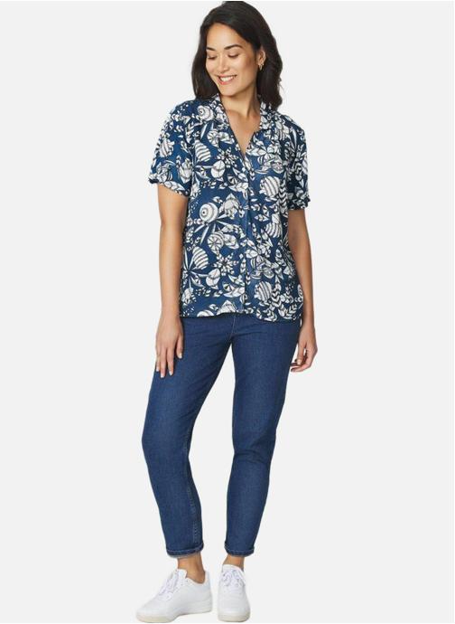 TBS Chemises Blouse JANIECHA NAVY femme bleu