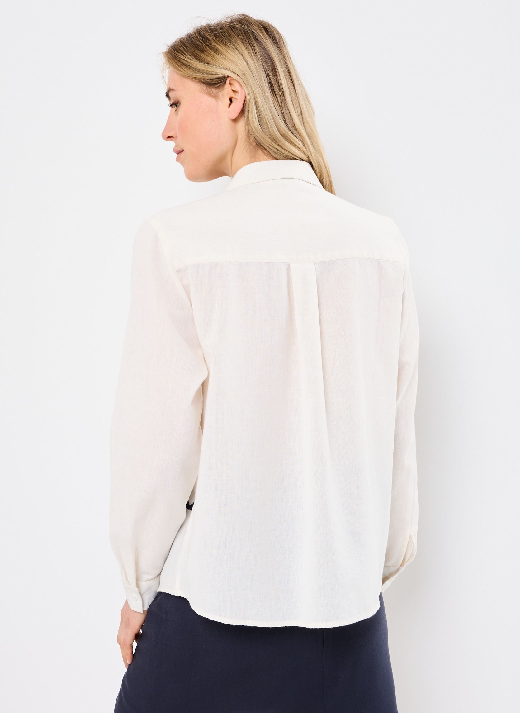 Chemises manches longues Celes femme blanc La Petite Etoile Chemises manches longues Celes femme blanc Ecru
