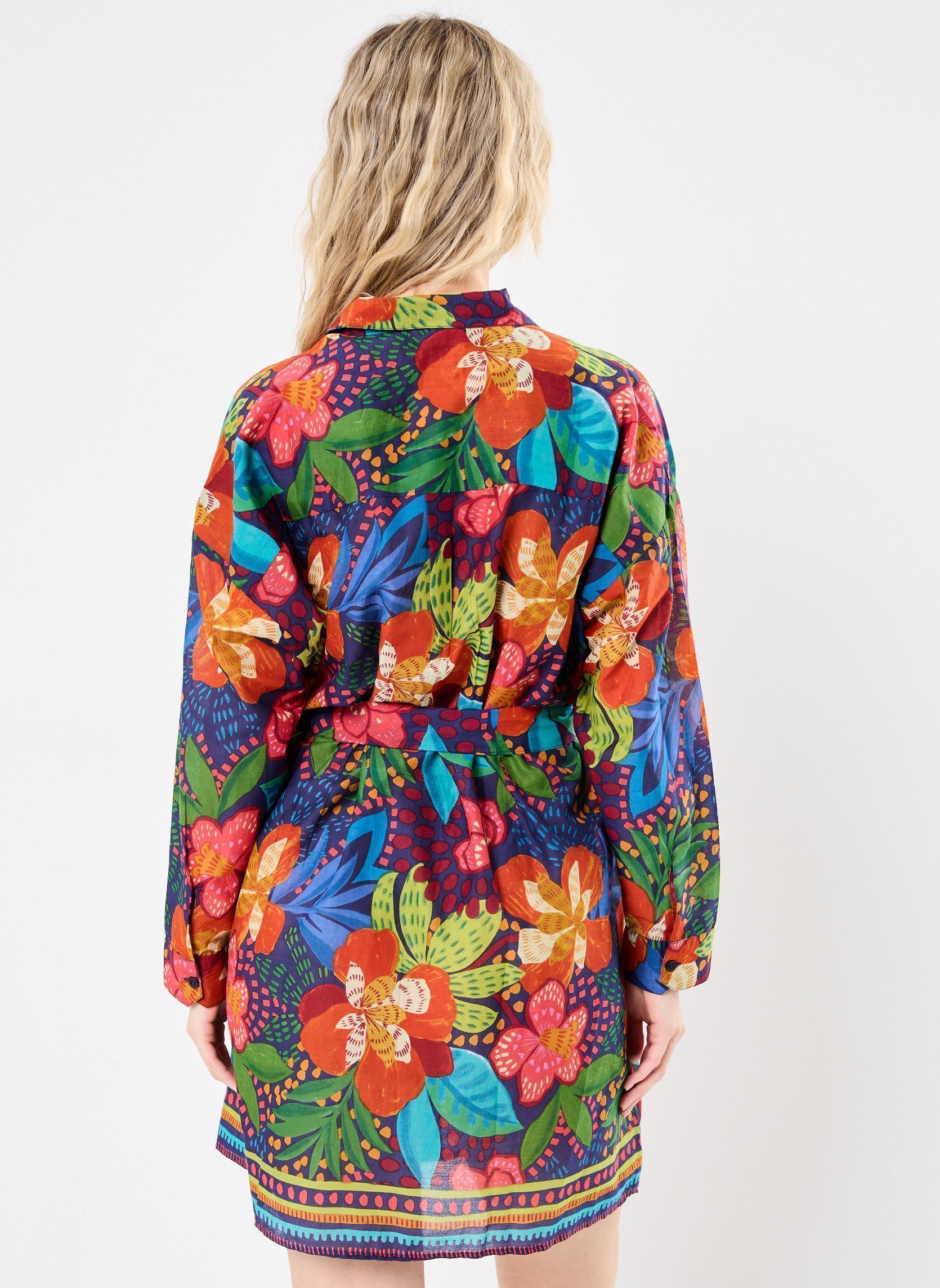 Robes Chemise Reeze femme multicolore La Petite Etoile Robes Chemise Reeze femme multicolore Hibiscus