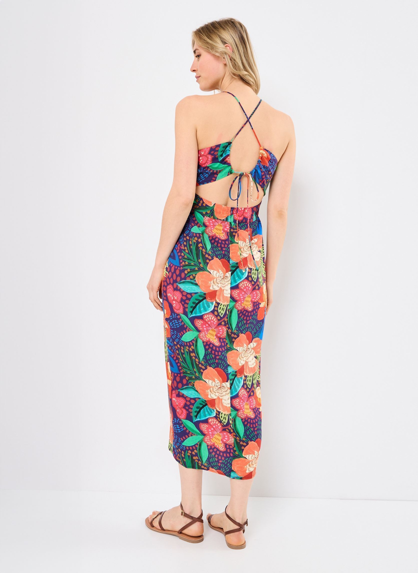 Robes Rolly femme multicolore La Petite Etoile Robes Rolly femme multicolore HIBISCUS