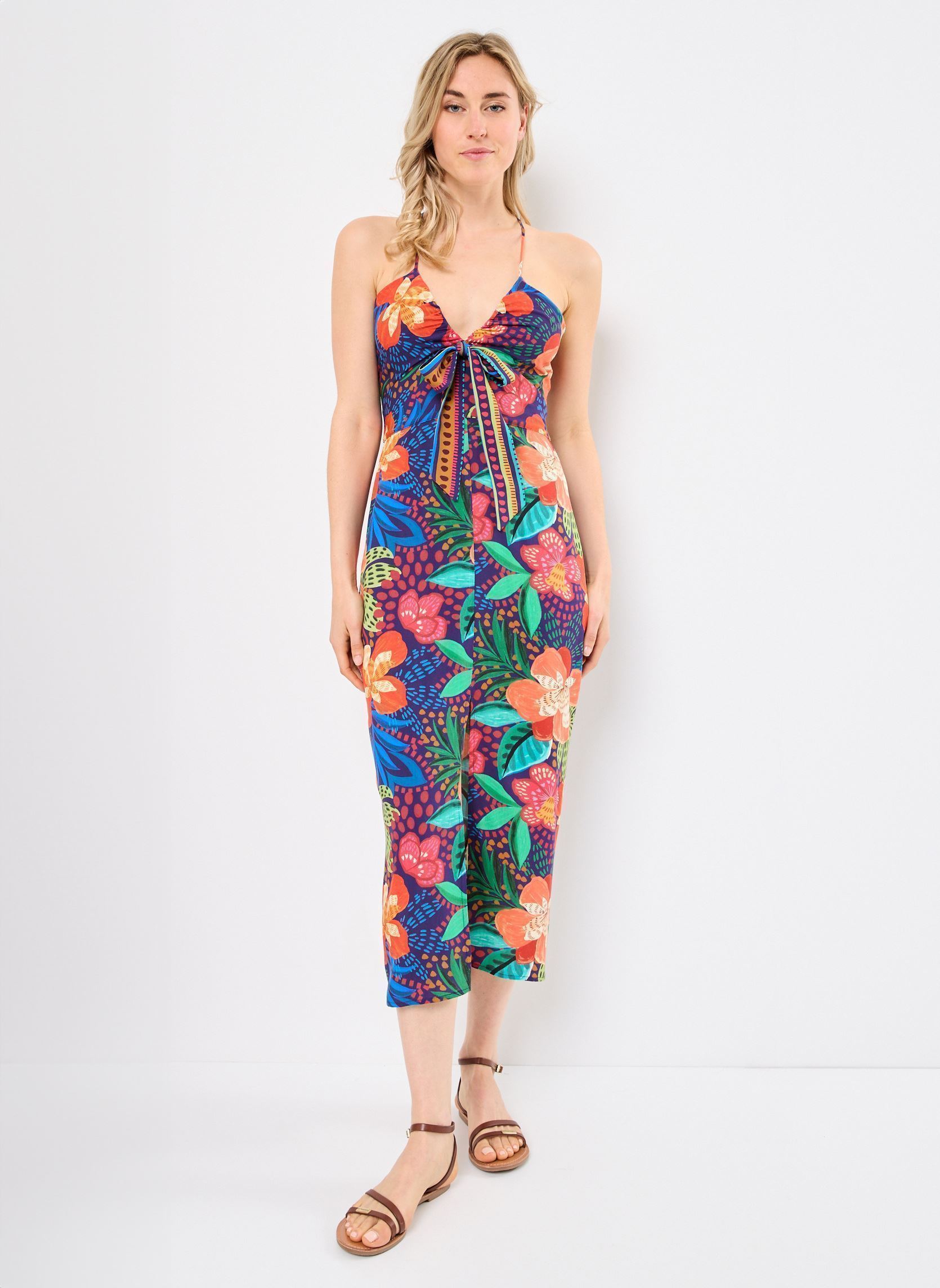 Robes Rolly femme multicolore La Petite Etoile Robes Rolly femme multicolore HIBISCUS