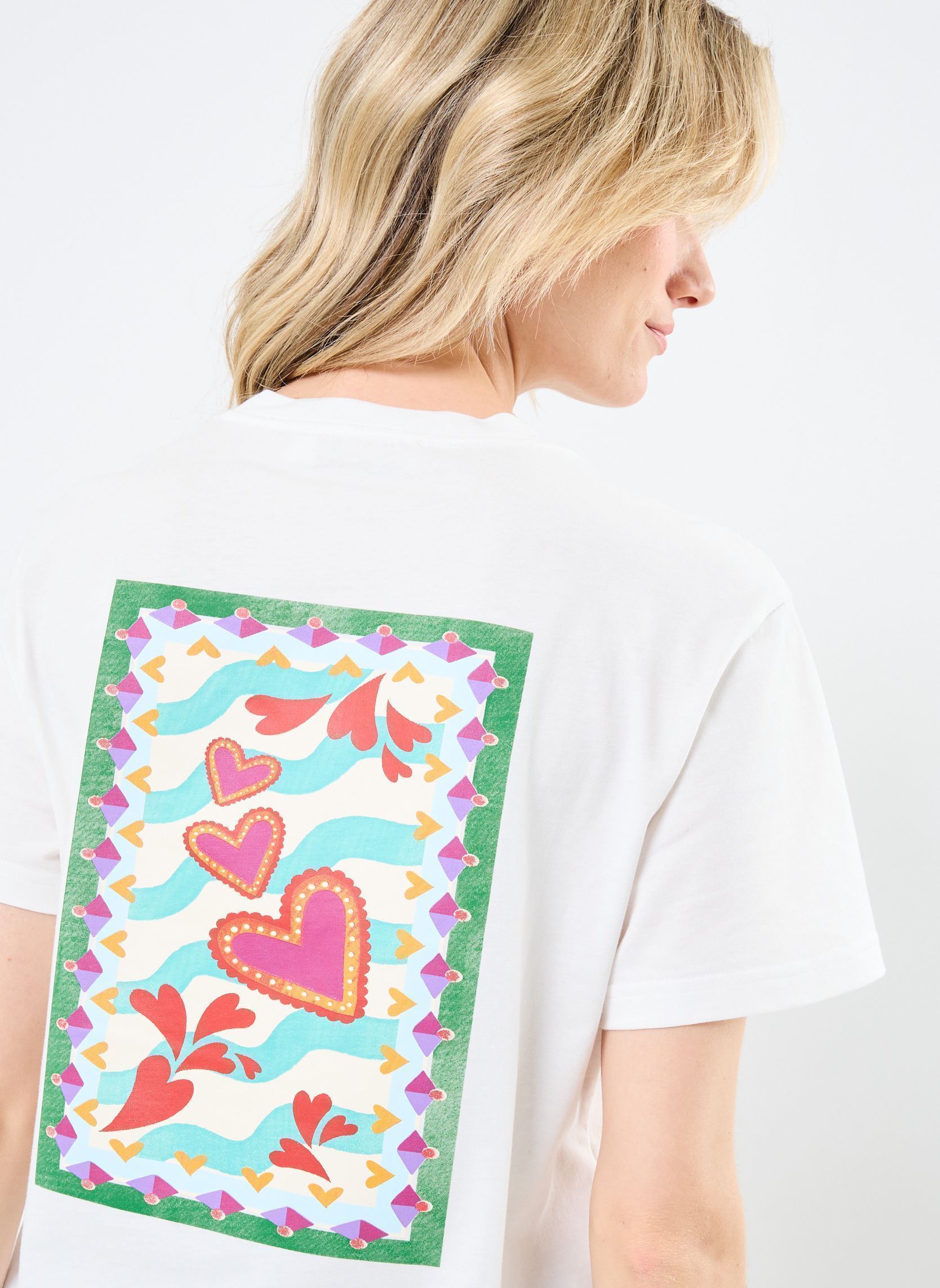 Kurzarm-T-Shirts Tack damen weiß La Petite Etoile Kurzarm-T-Shirts Tack damen weiß Ecru