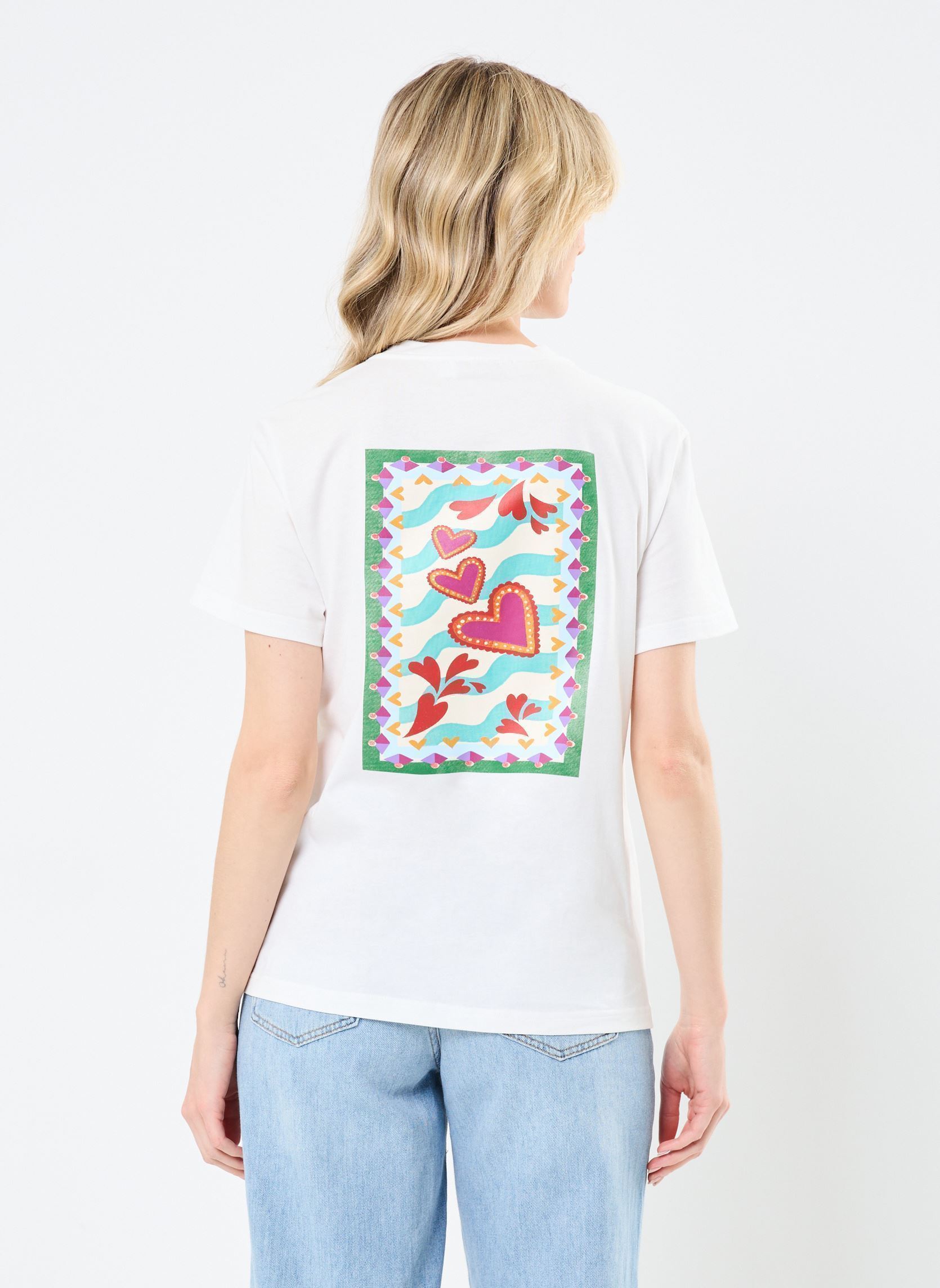 Kurzarm-T-Shirts Tack damen weiß La Petite Etoile Kurzarm-T-Shirts Tack damen weiß Ecru