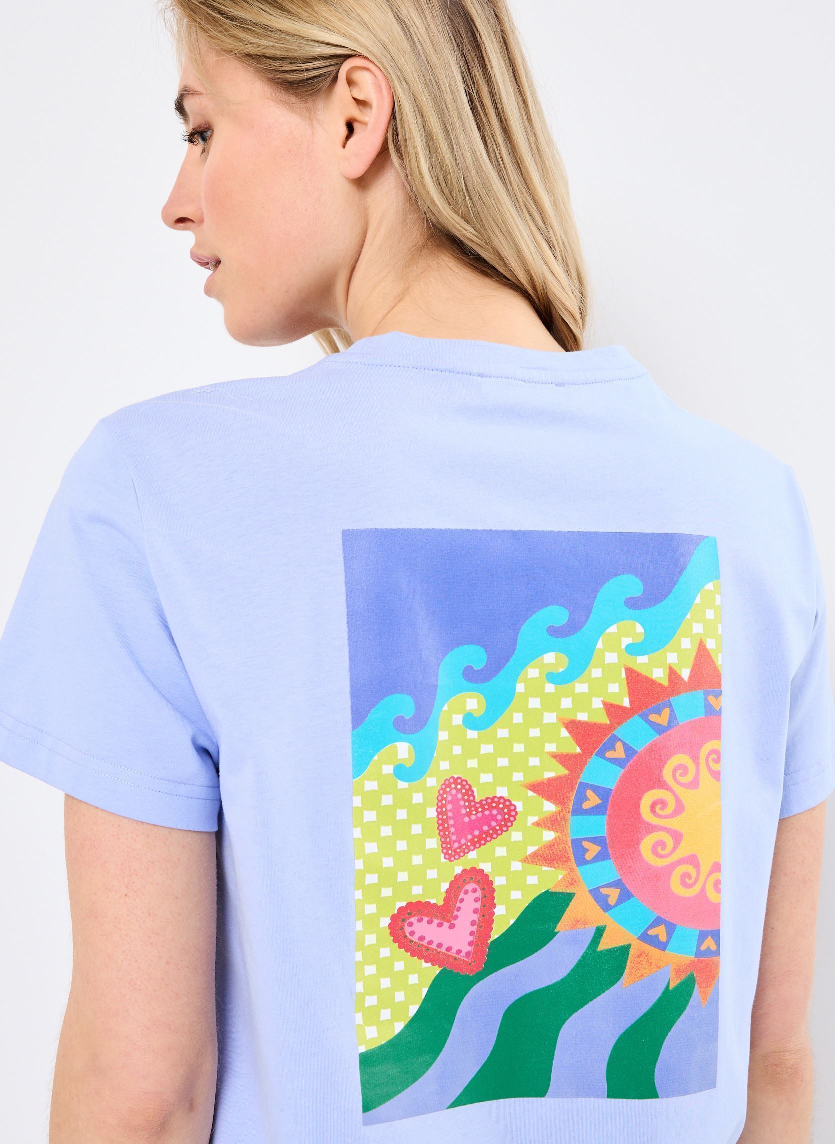 Tee-shirts manches courtes Tick femme bleu La Petite Etoile Tee-shirts manches courtes Tick femme bleu Bleu