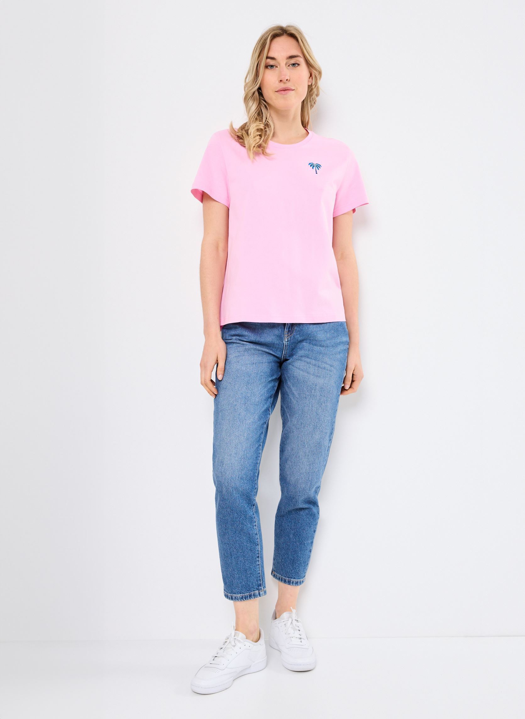 T-shirts met korte mouwen Tock dames roze La Petite Etoile T-shirts met korte mouwen Tock dames roze Rose