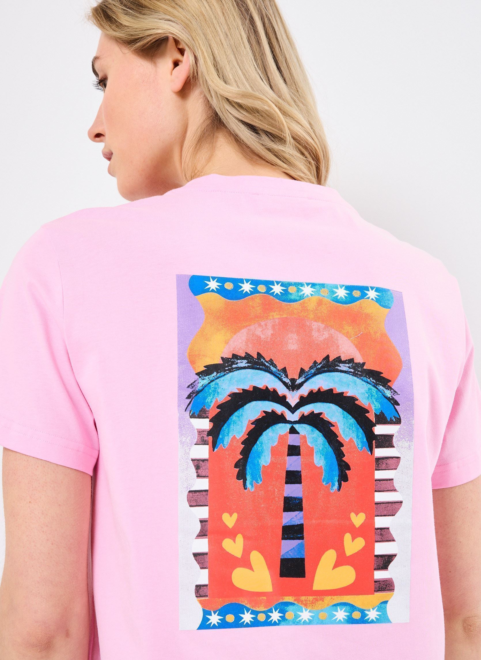 T-shirts met korte mouwen Tock dames roze La Petite Etoile T-shirts met korte mouwen Tock dames roze Rose