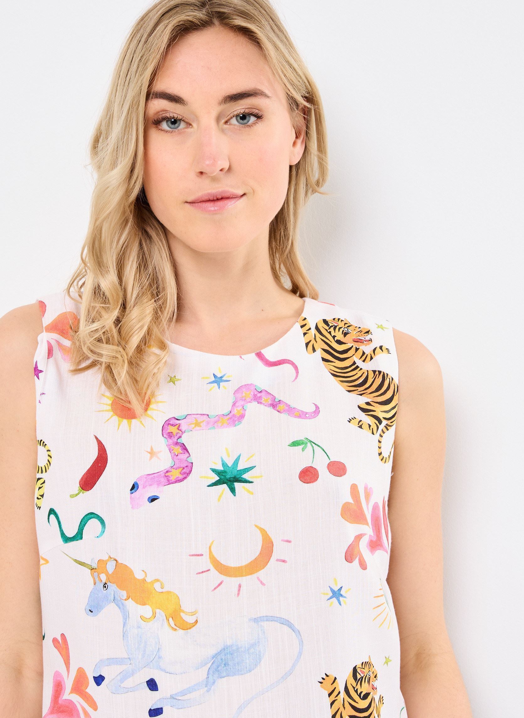 Tops Toria dames meerkleurig La Petite Etoile Tops Toria dames meerkleurig Tigre