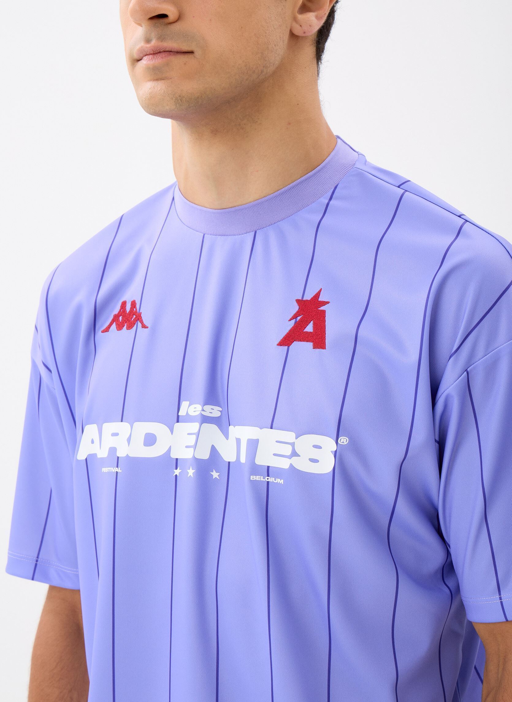 T-shirts met korte mouwen Authentic Klanis Les Ardentes heren paars Kappa T-shirts met korte mouwen Authentic Klanis Les Ardentes heren paars LAVANDER
